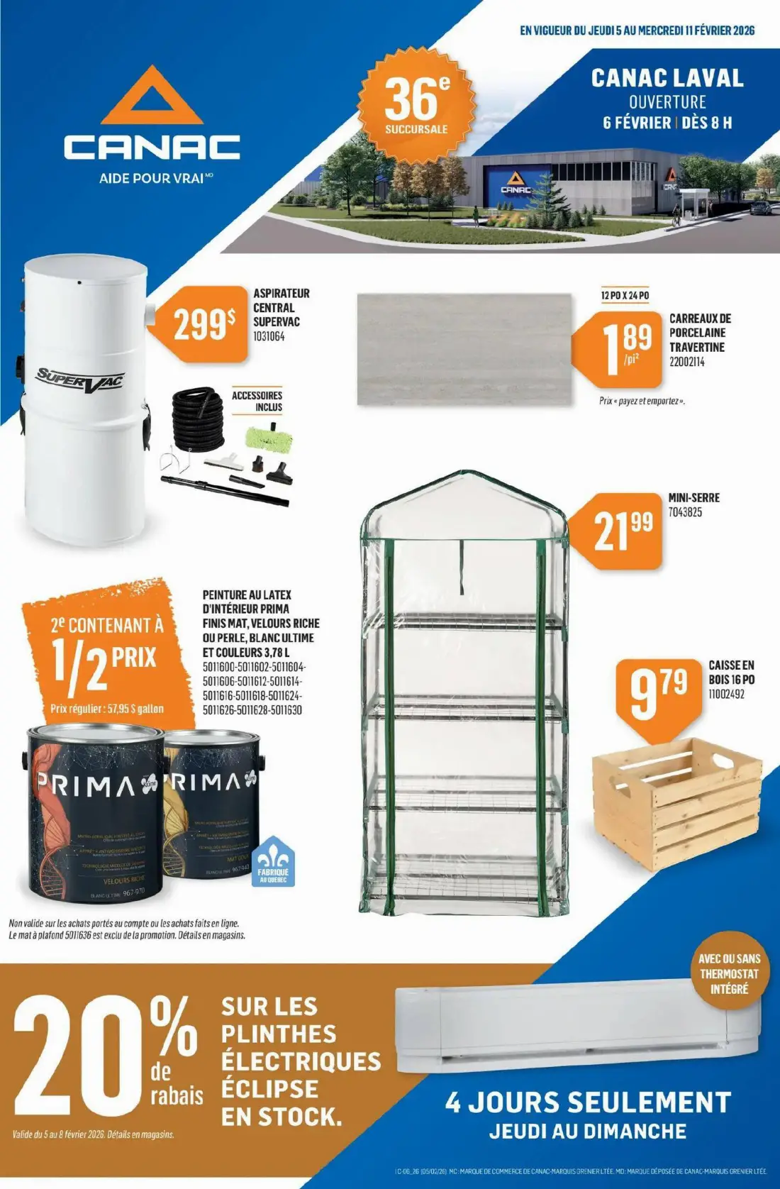 Circulaire Canac - Offres actuelles