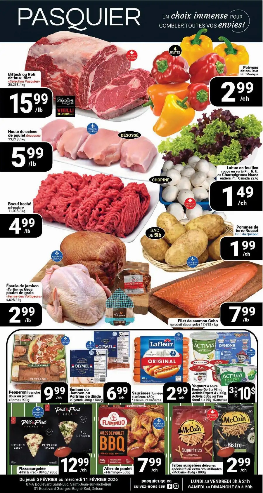 Circulaire Pasquier - Promotions en cours