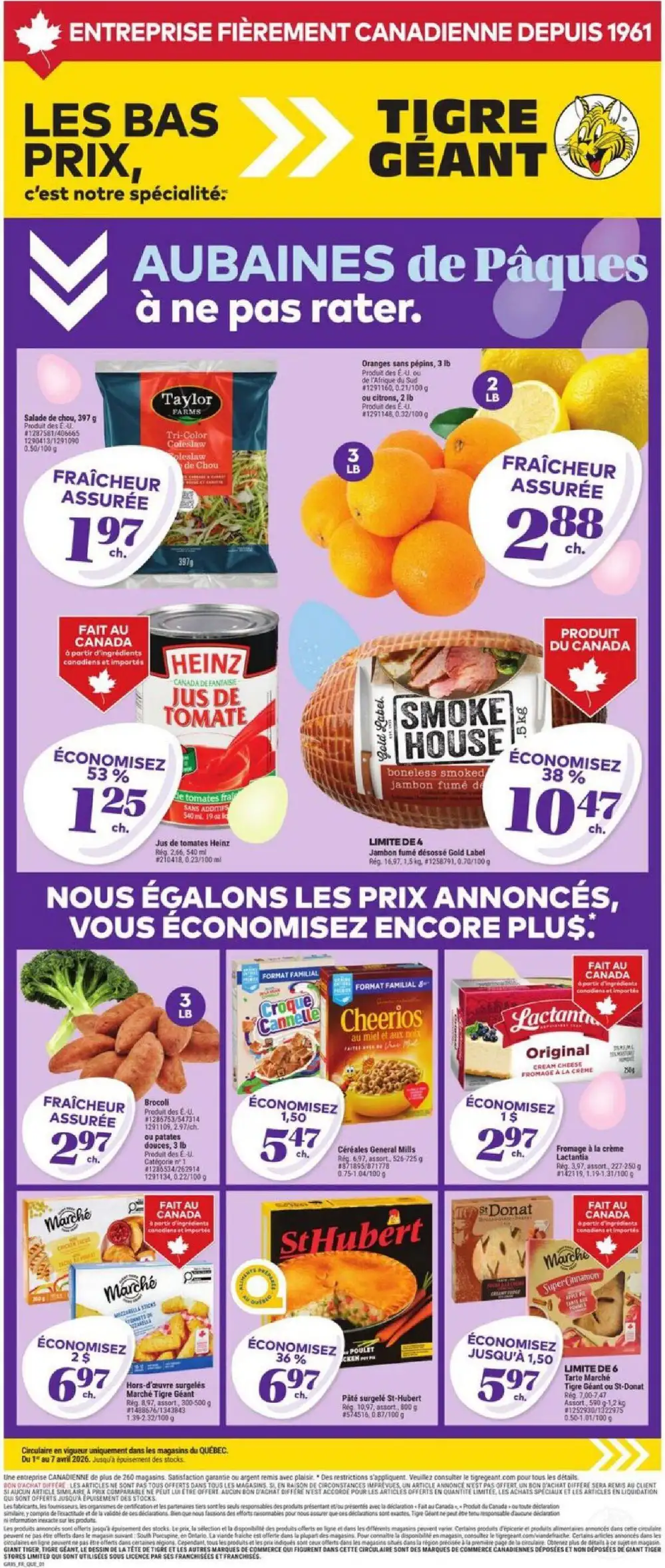 Circulaire Tigre Geant - Promotions en cours