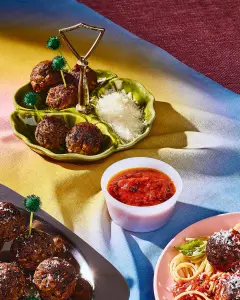 Boulettes végétariennes aux haricots blancs et champignons (cuisson à l'air chaud)