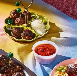Boulettes végétariennes aux haricots blancs et champignons (cuisson à l'air chaud)
