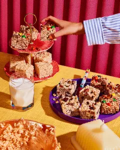 Carrés aux céréales de riz croustillant, trois versions