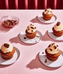 Cupcakes aux épices et aux pacanes