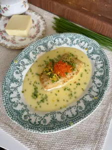 Flétan poêlé, beurre monté au citron