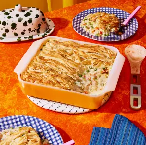 Pâté au poulet avec croûte de pâte filo