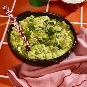 Poulet en sauce crémeuse aux piments poblanos