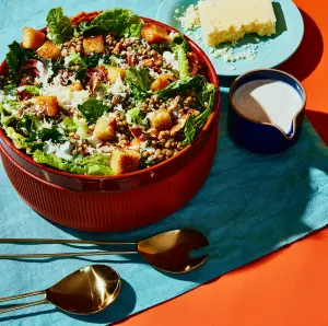 Salade de Lentilles Façon César : Un Repas Complet et Savoureux