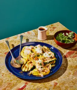 Salade de zucchinis grillés au BBQ et haricots jaunes : une fraîcheur estivale